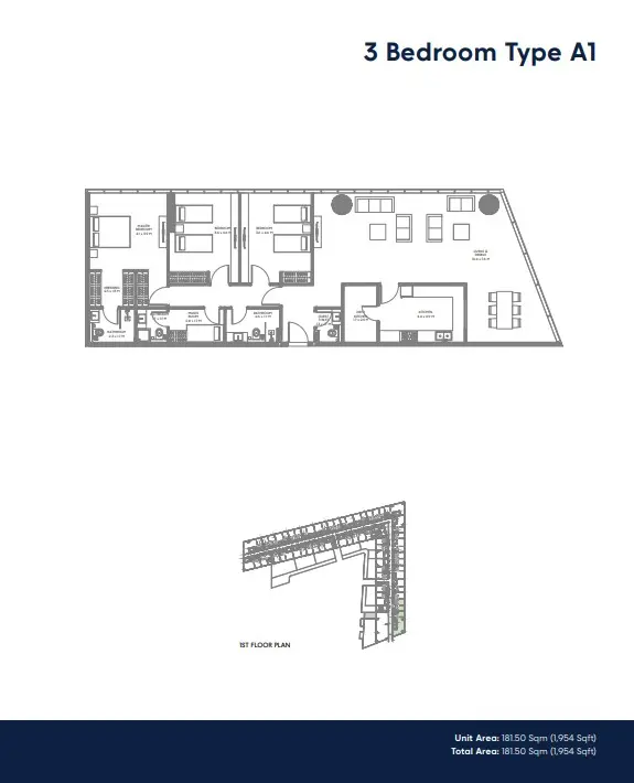 Floor plan for Type A1