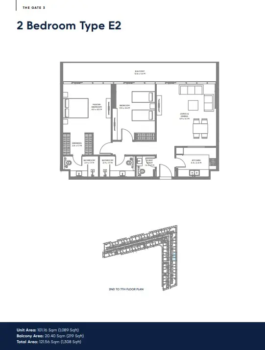Floor plan for Type E2