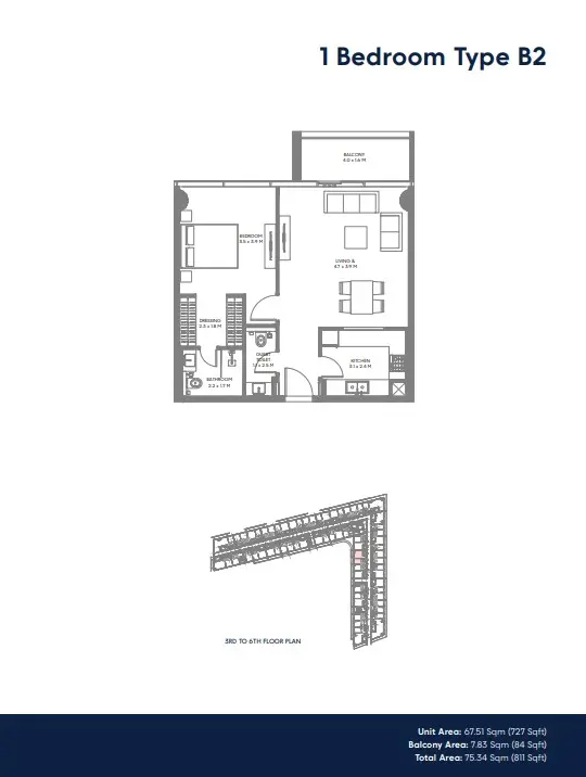 Floor plan for Type B2