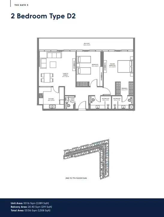 Floor plan for Type D2