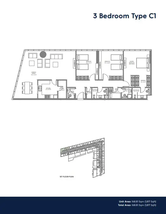 Floor plan for Type C1