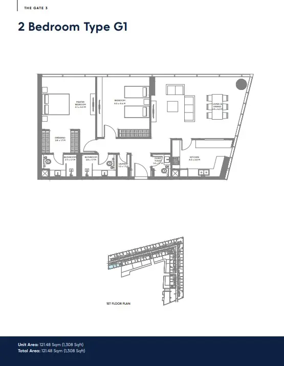 Floor plan for Type G1