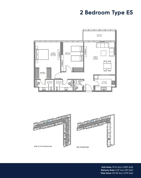 Floor plan for Type E5
