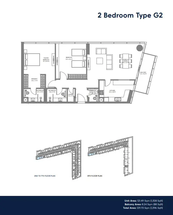 Floor plan for Type G2
