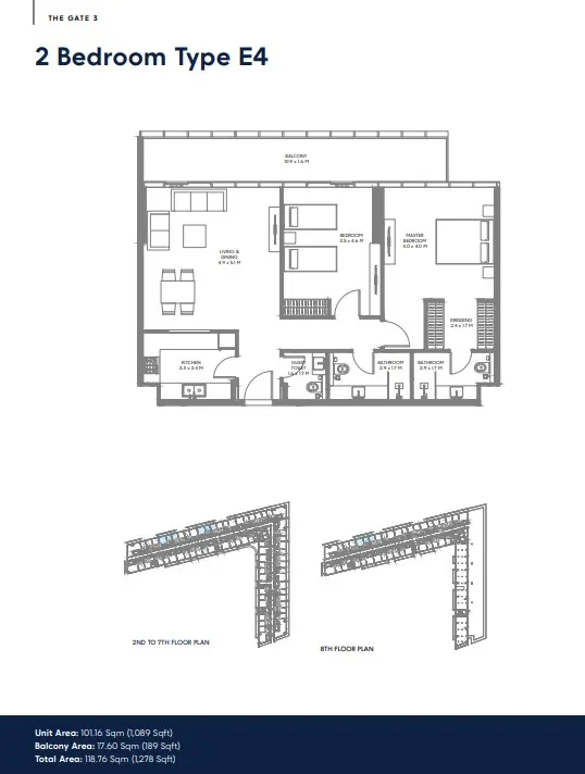 Floor plan for Type E4