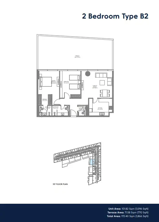 Floor plan for Type B2
