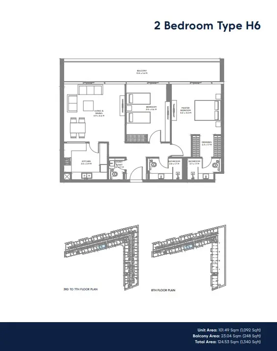 Floor plan for Type H6