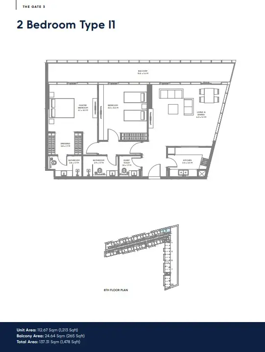 Floor plan for Type I1