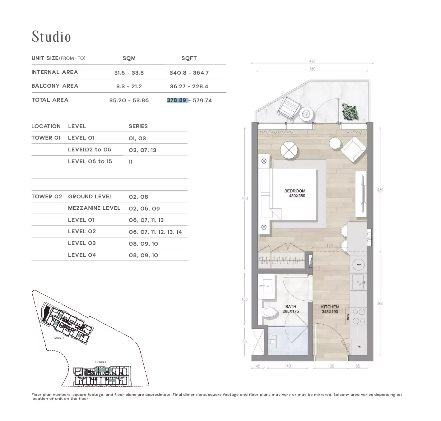 Floor plan for Type A