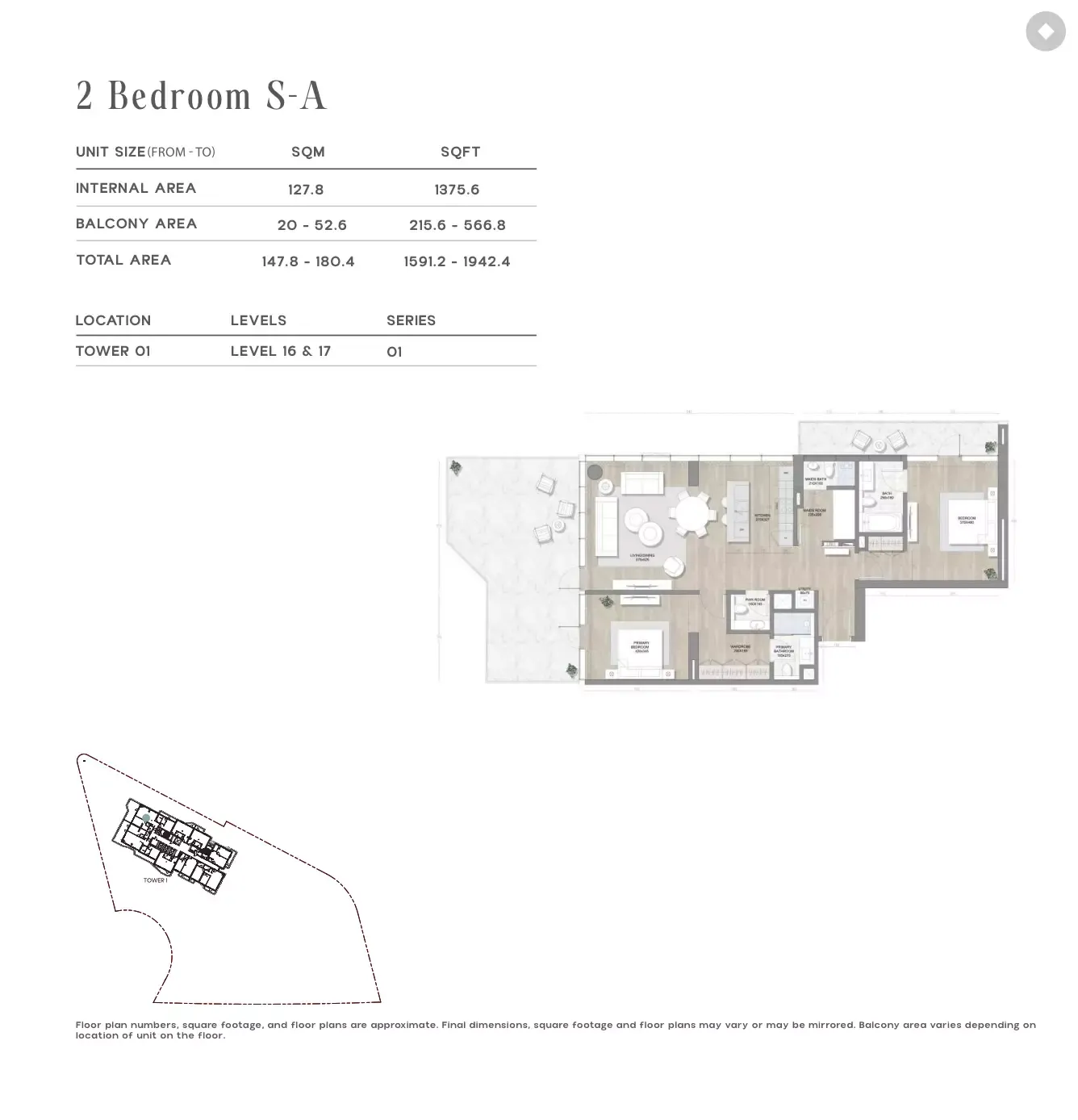 Floor plan for Type S-A