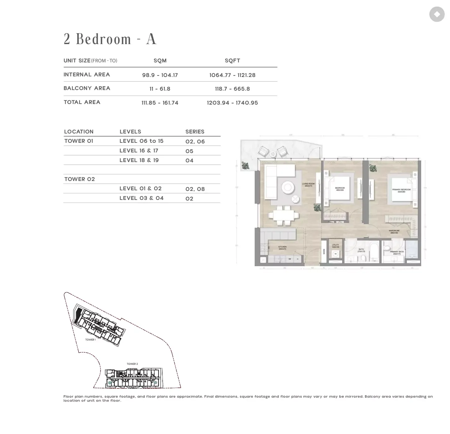Floor plan for Type A
