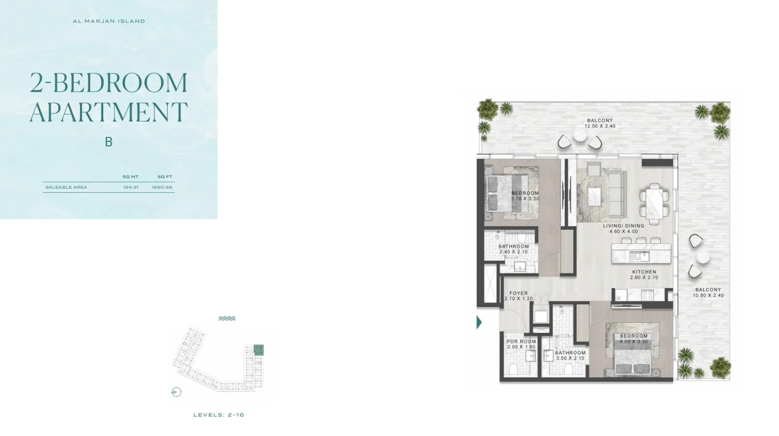 Floor plan for Type B