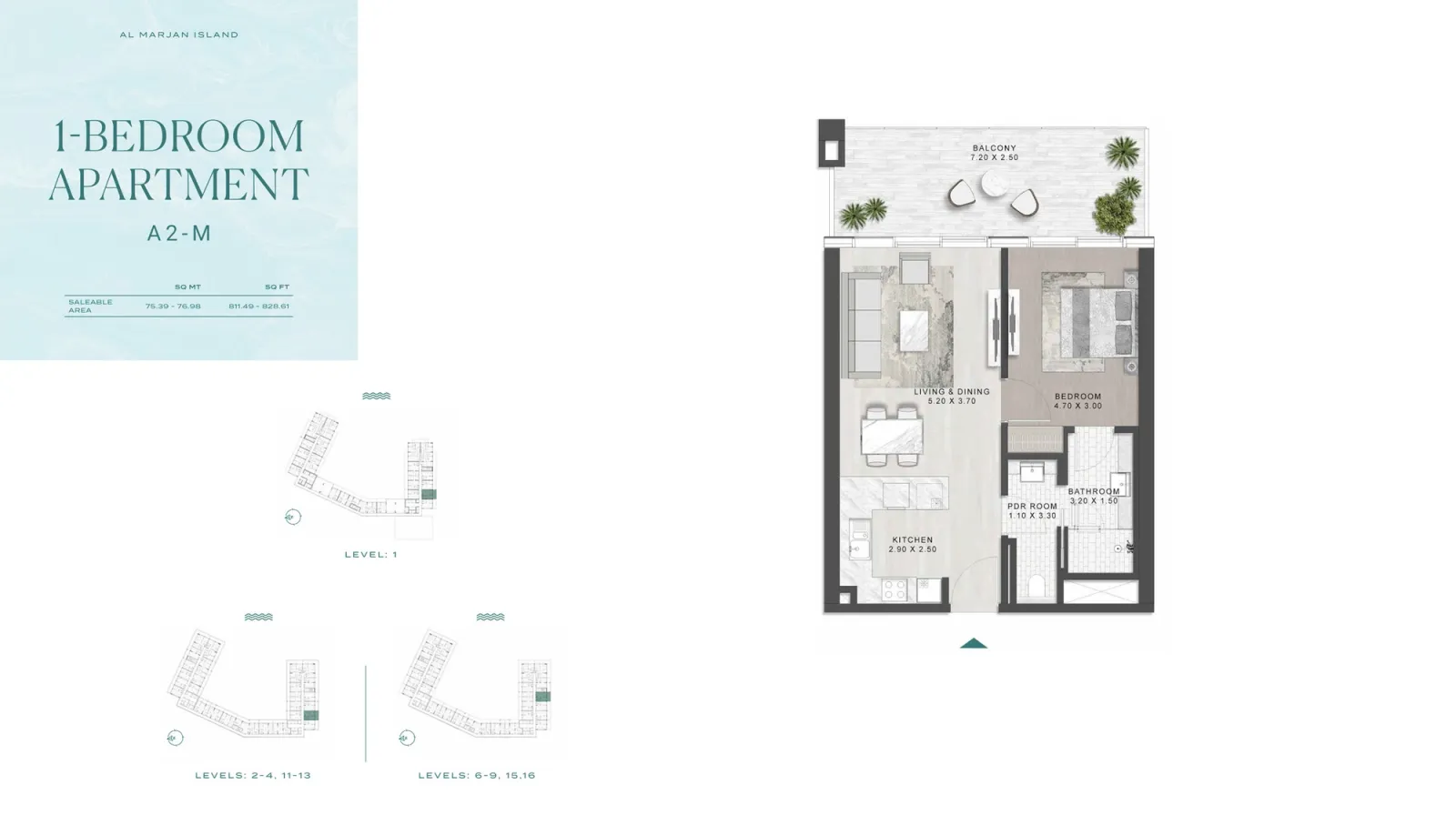 Floor plan for Type A2-M