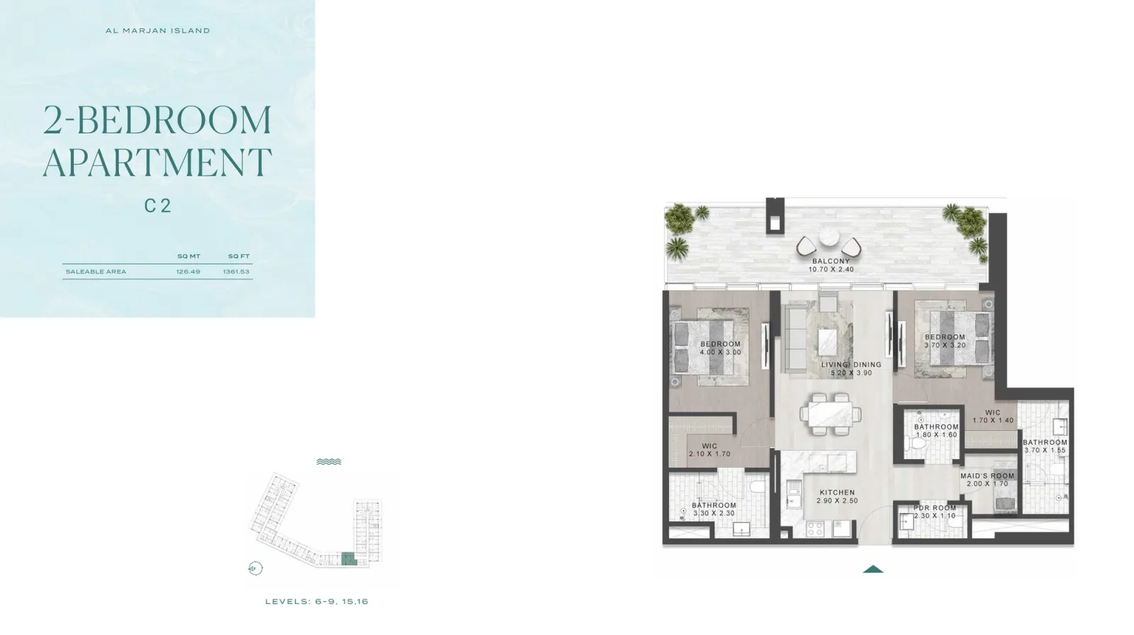 Floor plan for Type C2