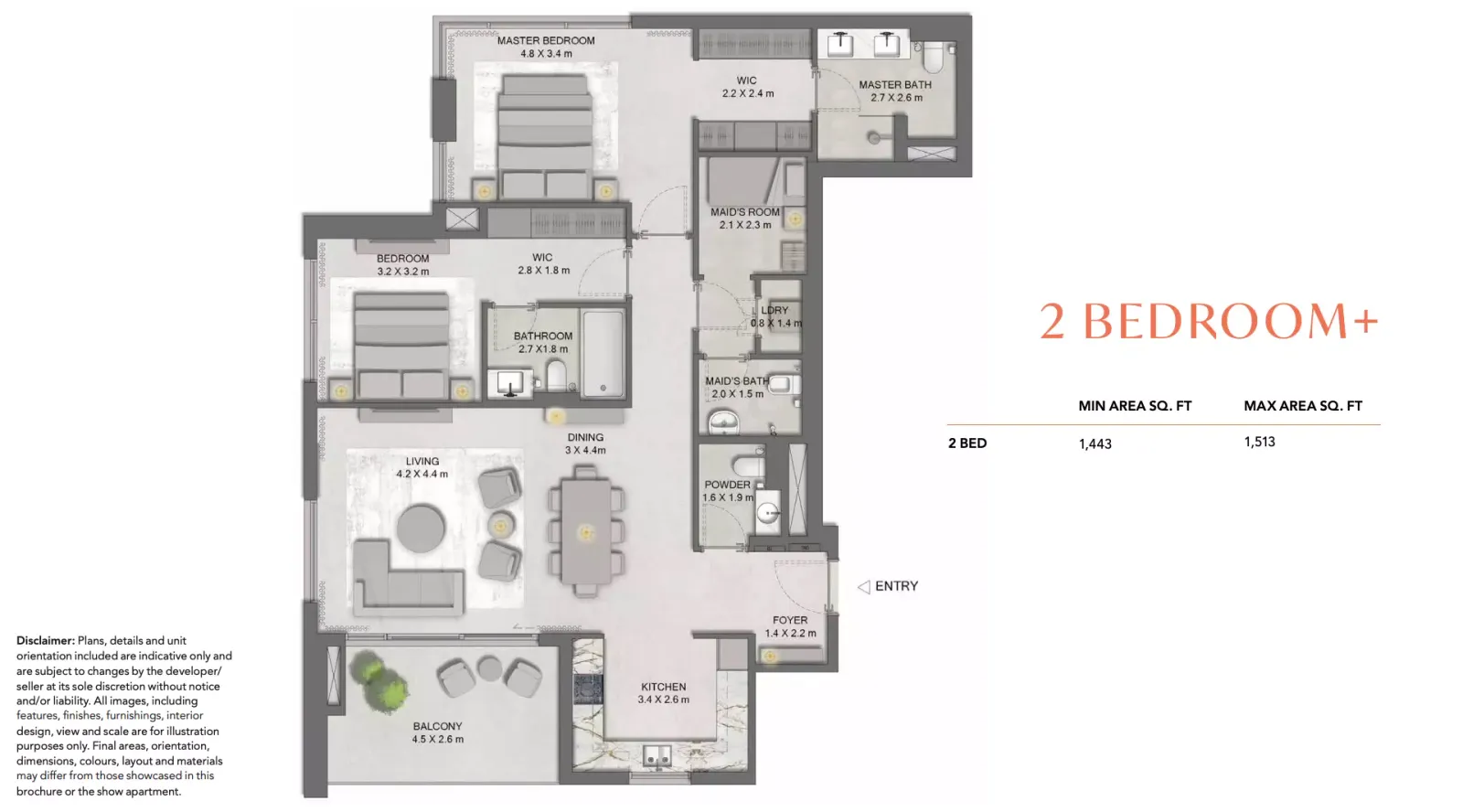Floor plan for Type 1