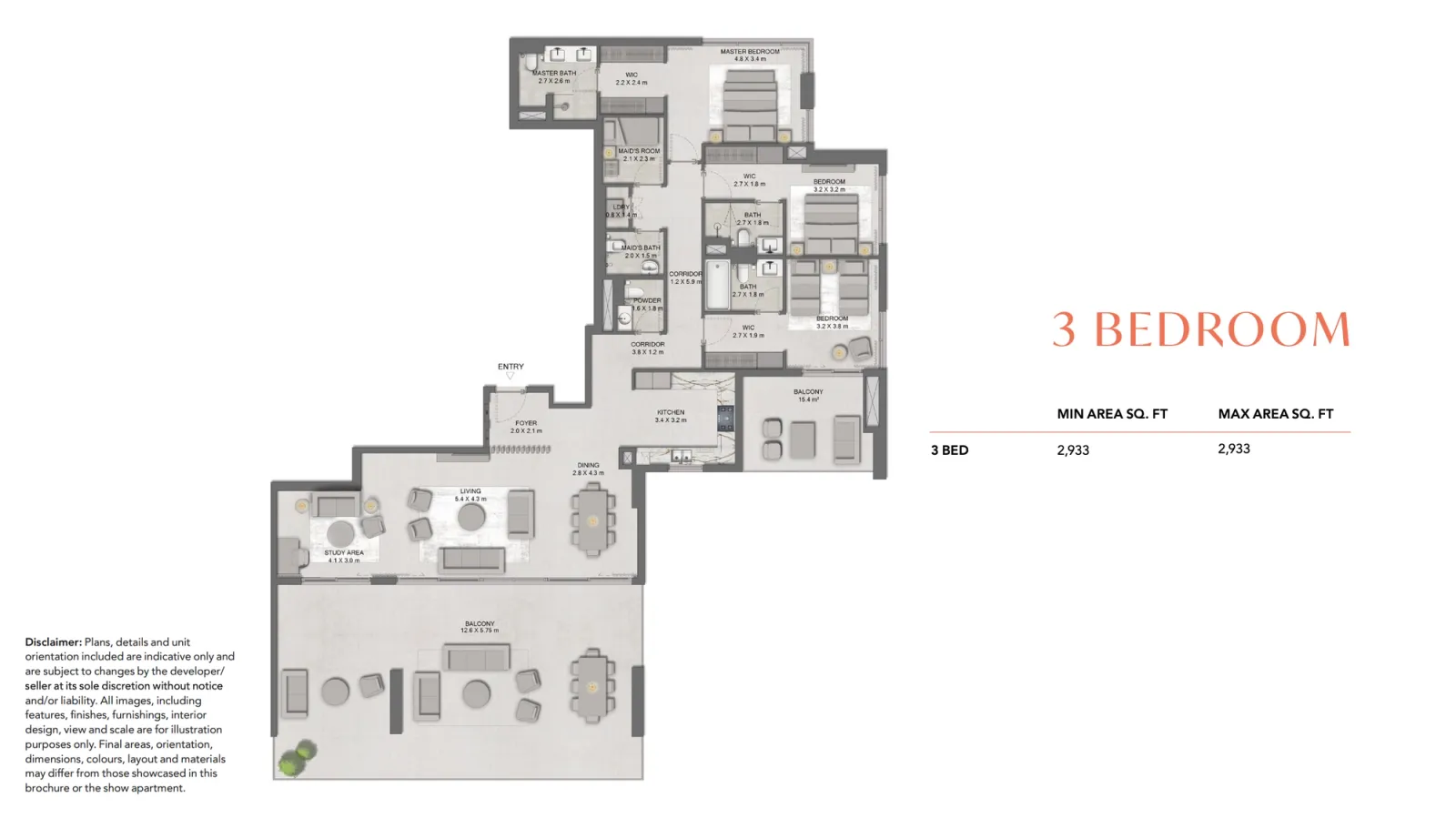Floor plan for Type 1