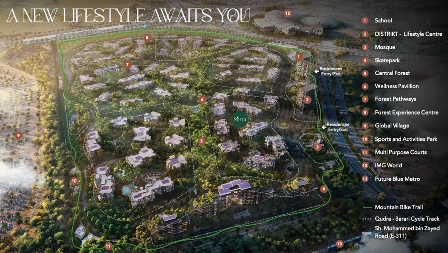 Distrikt at Ghaf Woods master plan