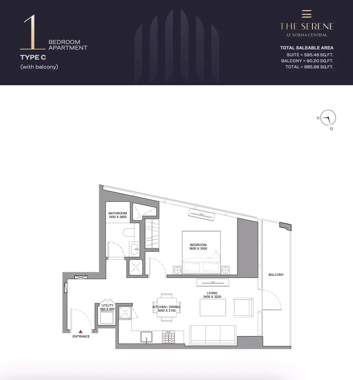 Floor plan for Type C