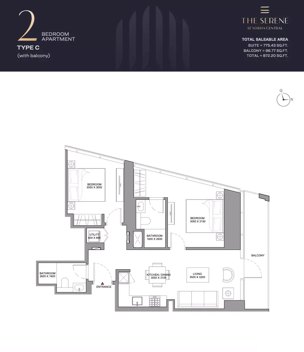 Floor plan for Type C