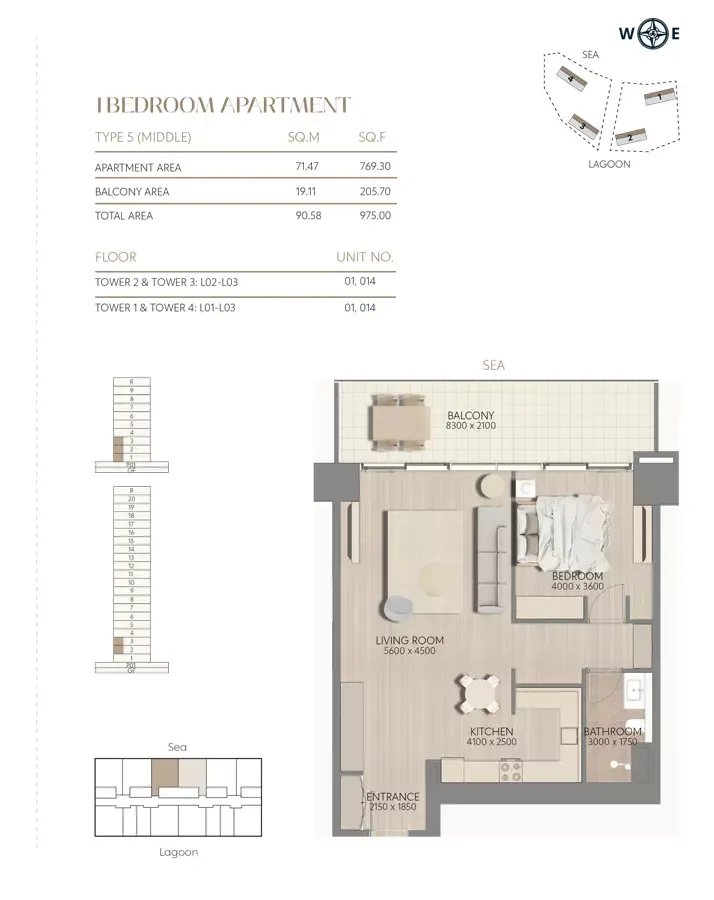 Floor plan for Type 5