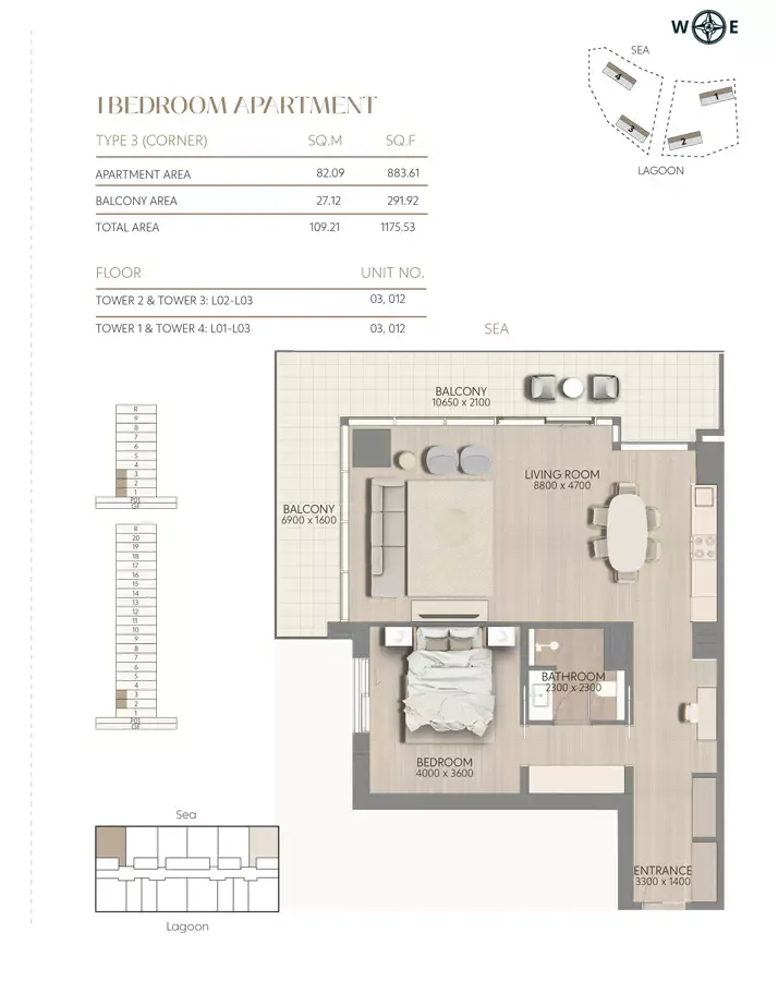 Floor plan for Type 1