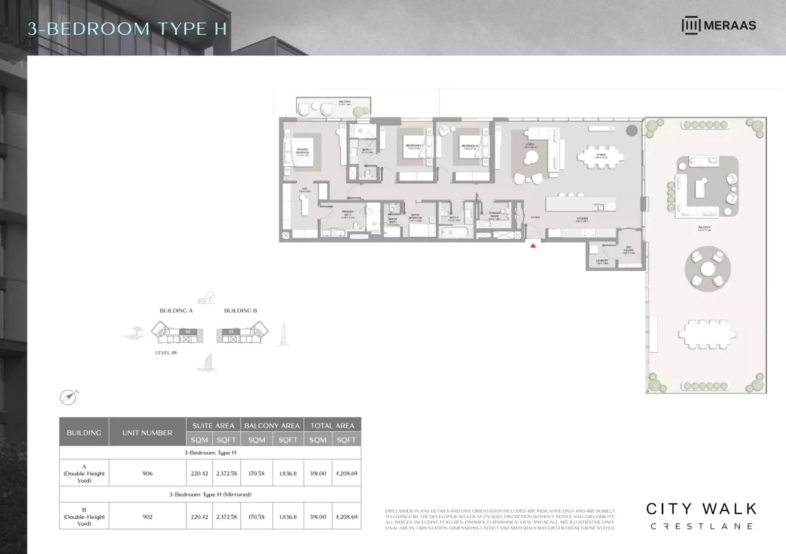 Floor plan for Type H