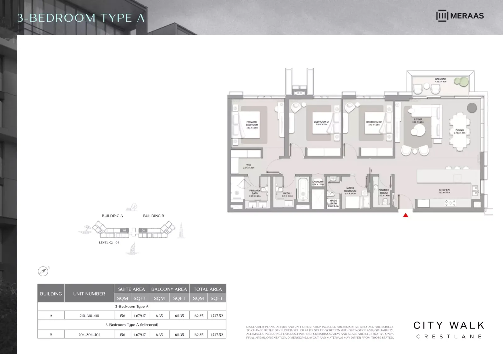 Floor plan for Type A