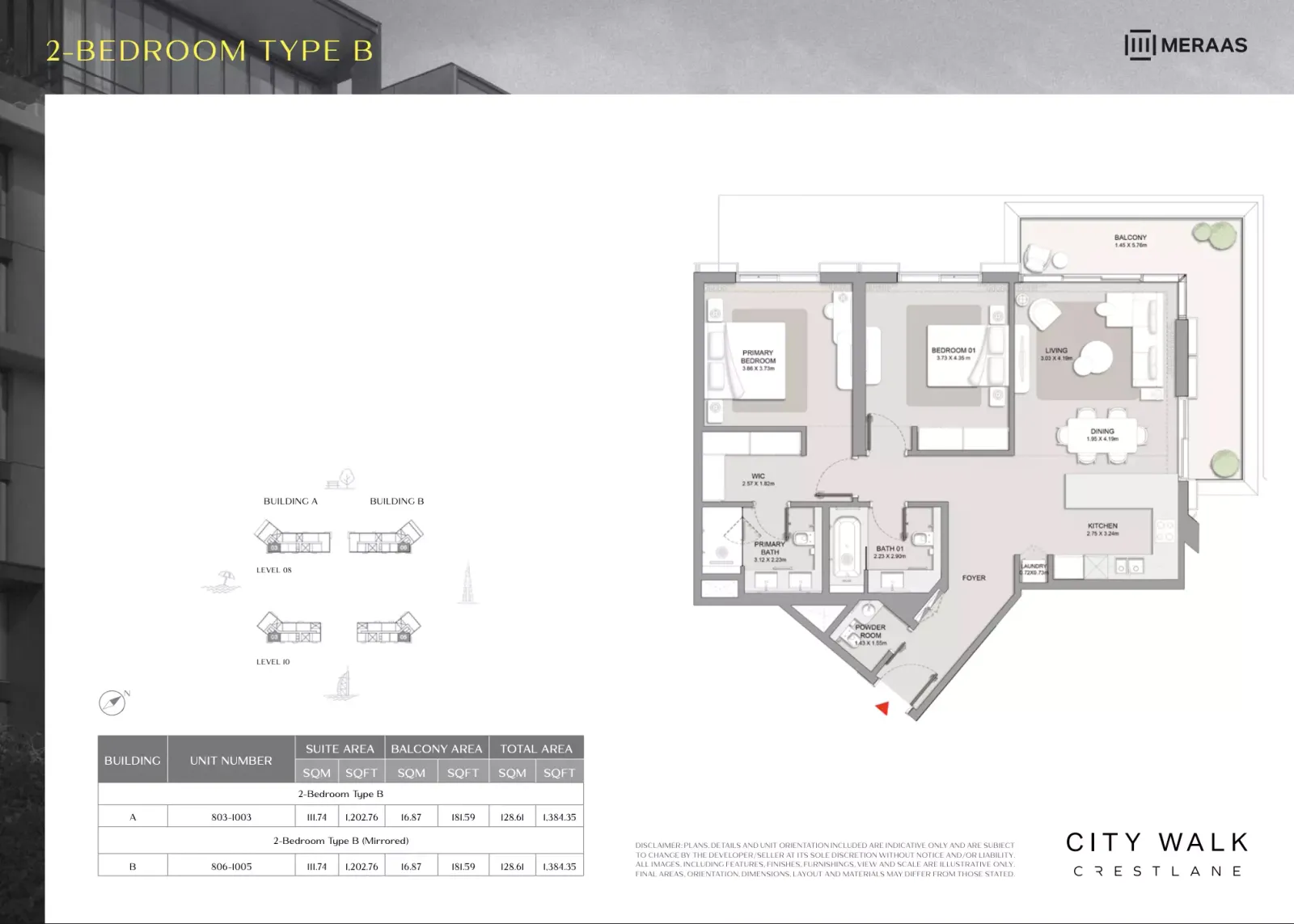 Floor plan for Type B
