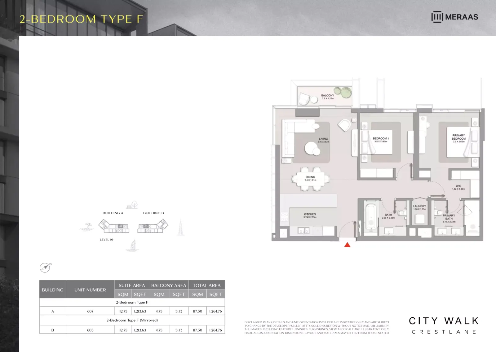 Floor plan for Type F