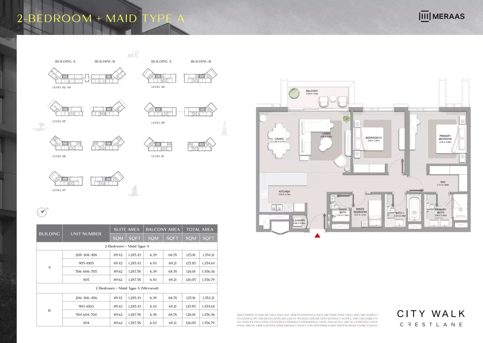 Floor plan for Type A1