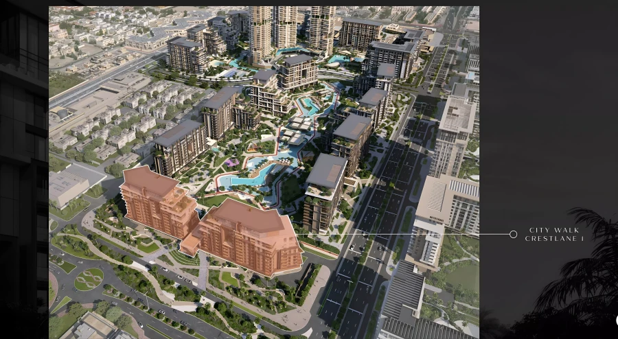 Crest Lane by Meraas master plan