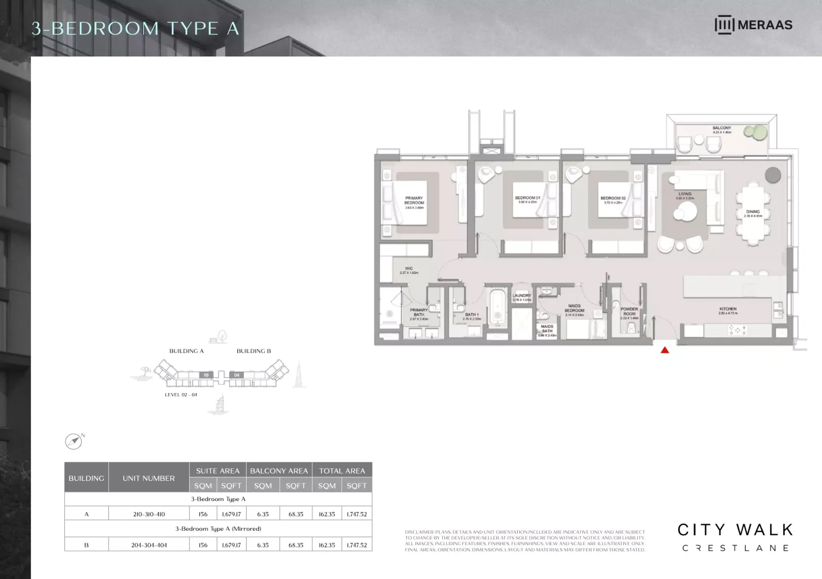 Floor plan for Type A