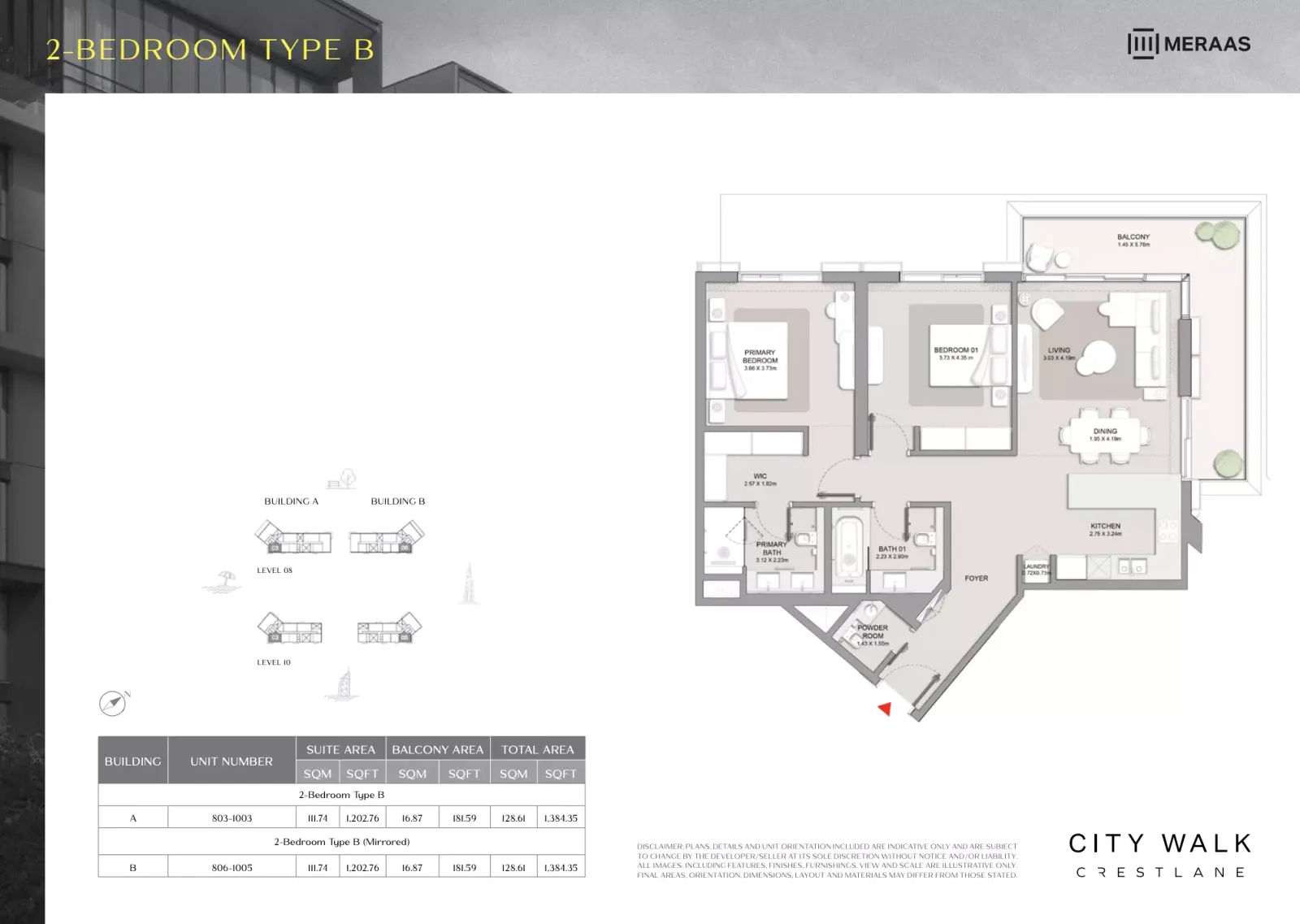 Floor plan for Type B