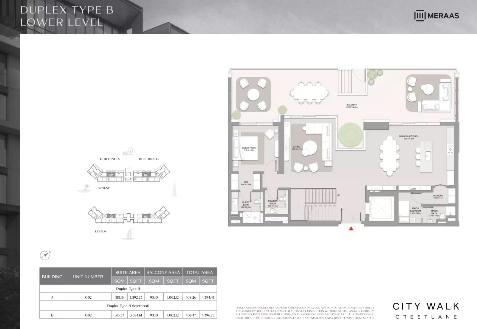 Floor plan for Type B