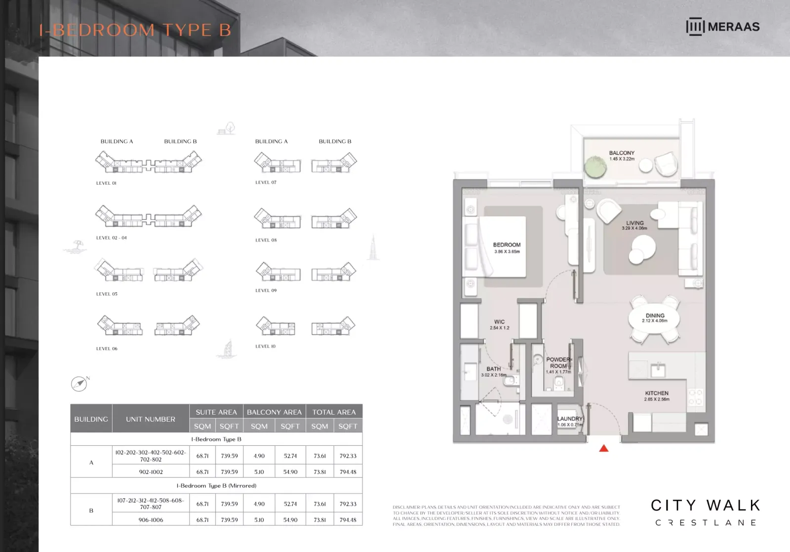 Floor plan for Type B