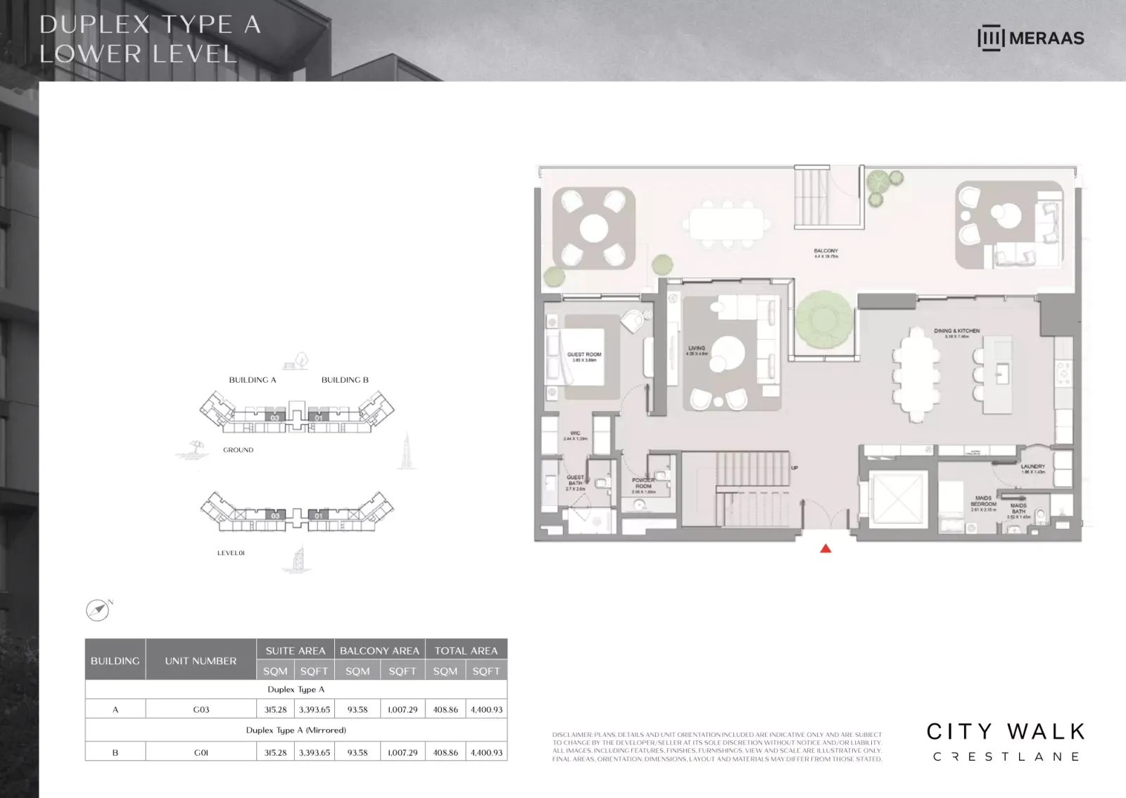 Floor plan for Type A