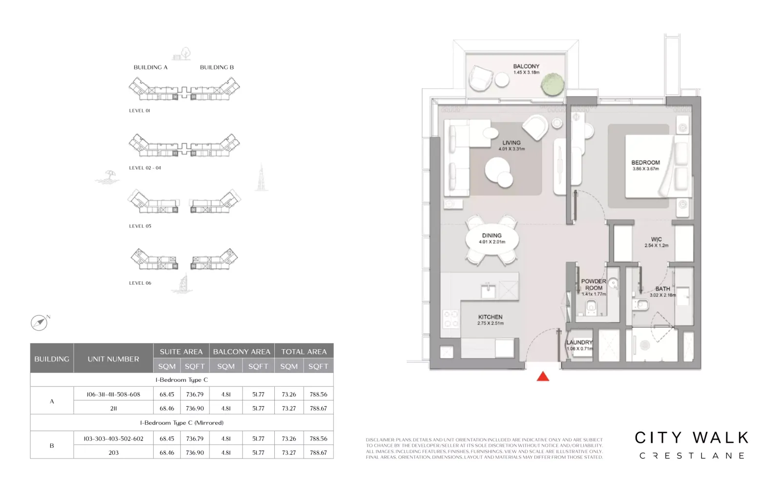 Floor plan for Type C