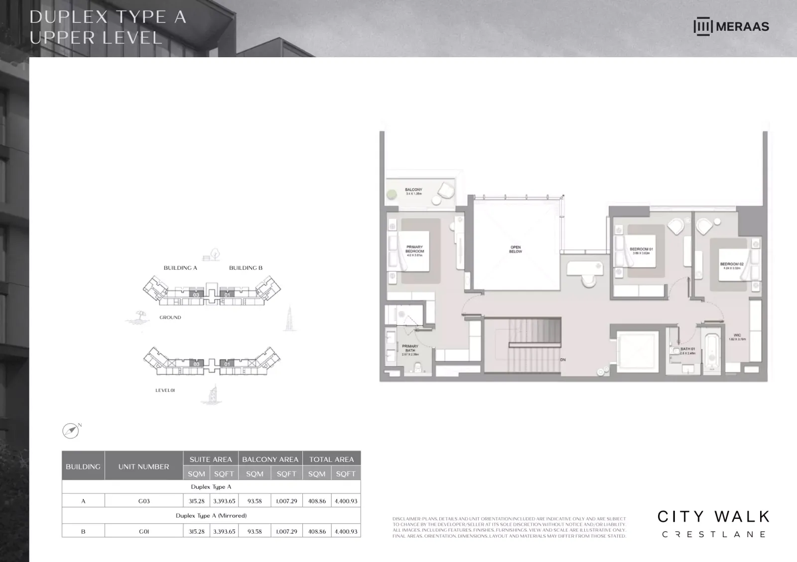 Floor plan for Type A