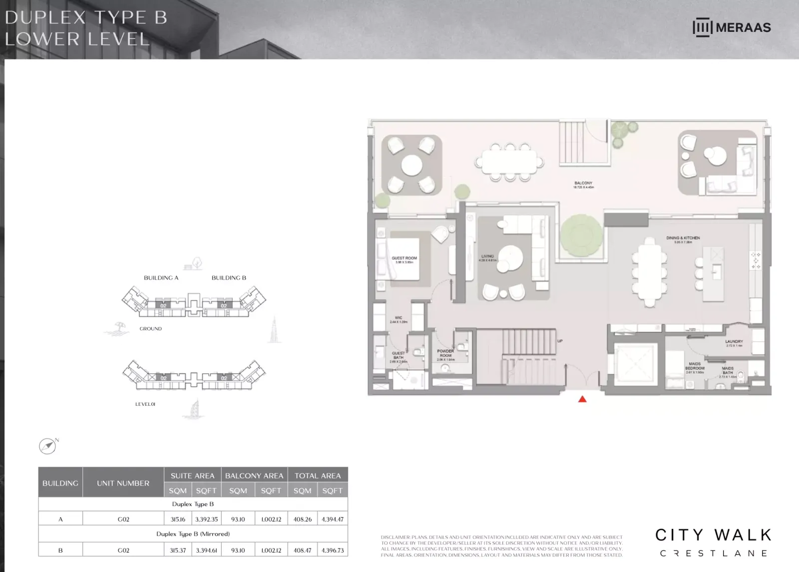Floor plan for Type B