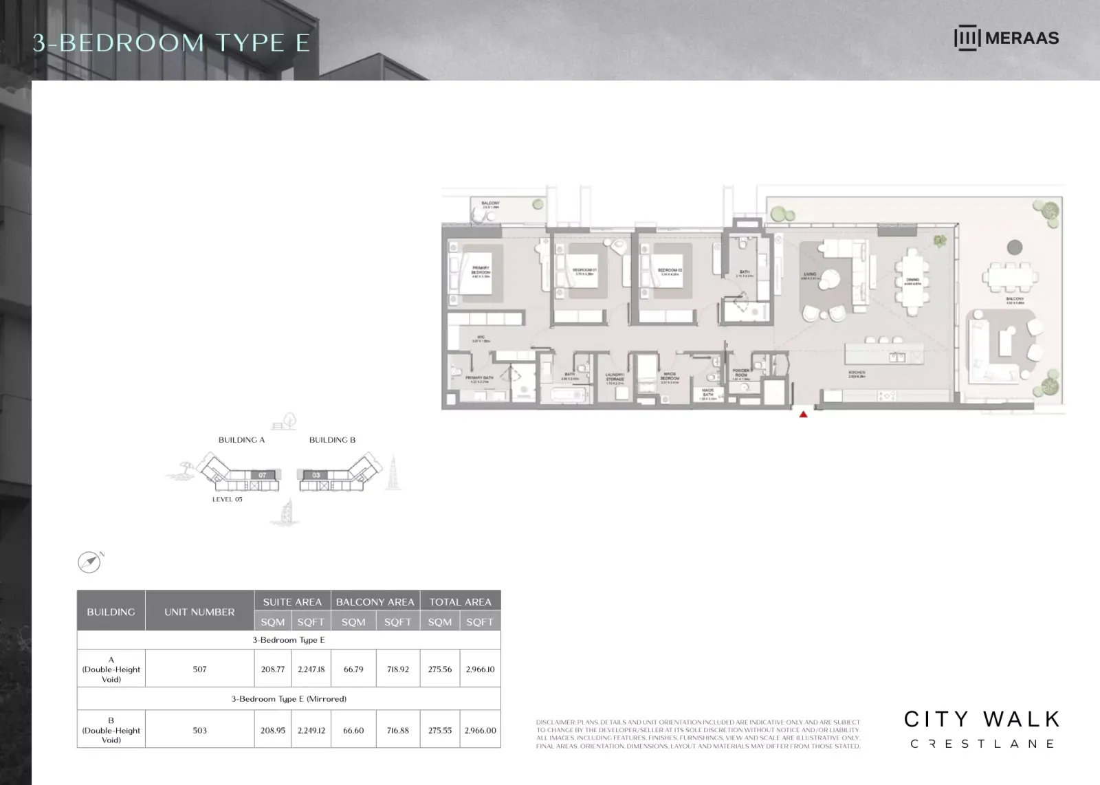 Floor plan for Type E
