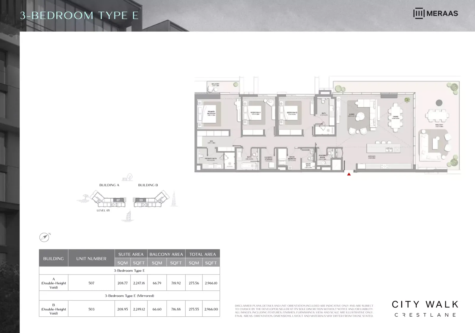 Floor plan for Type E