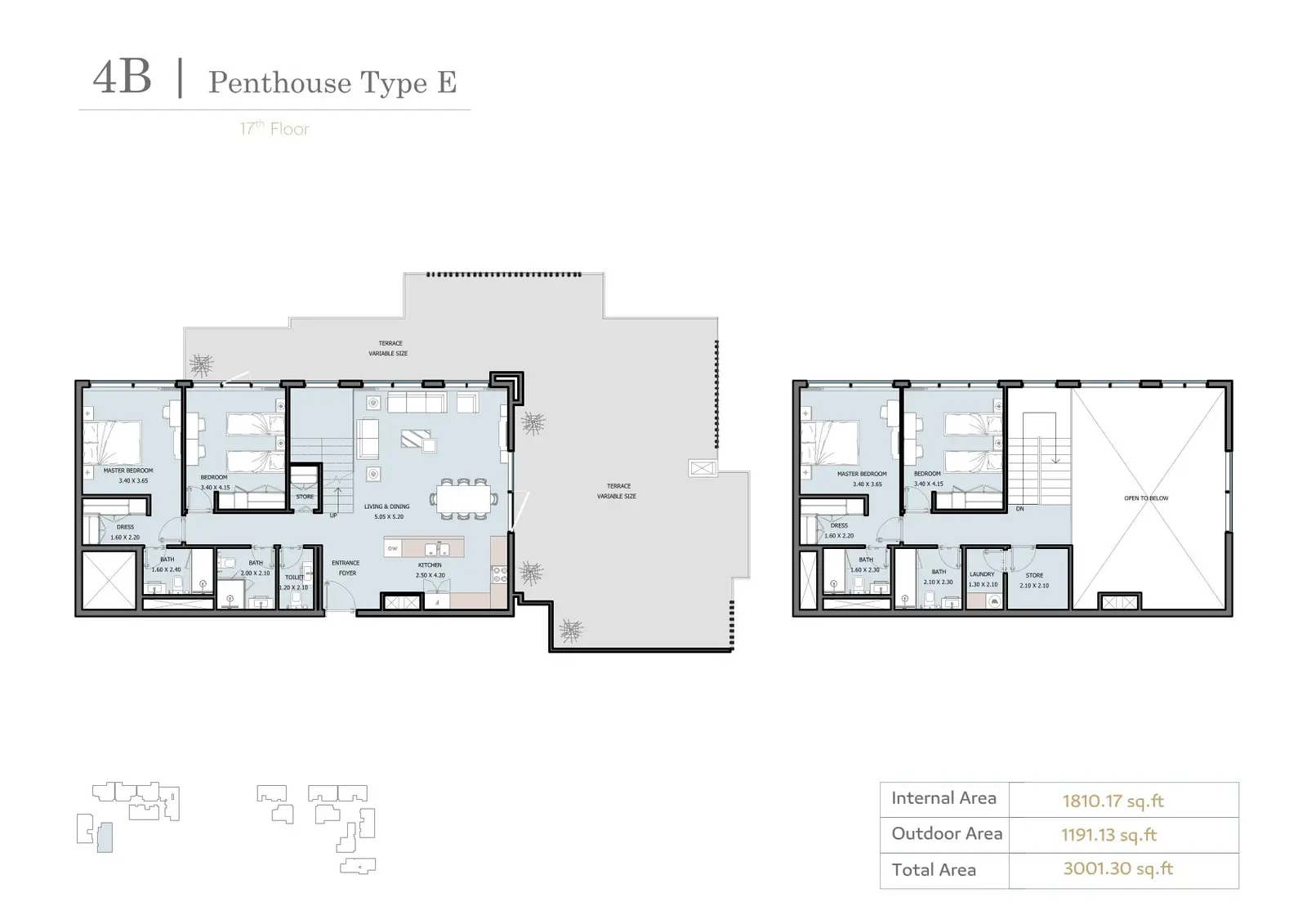 Floor plan for Type E