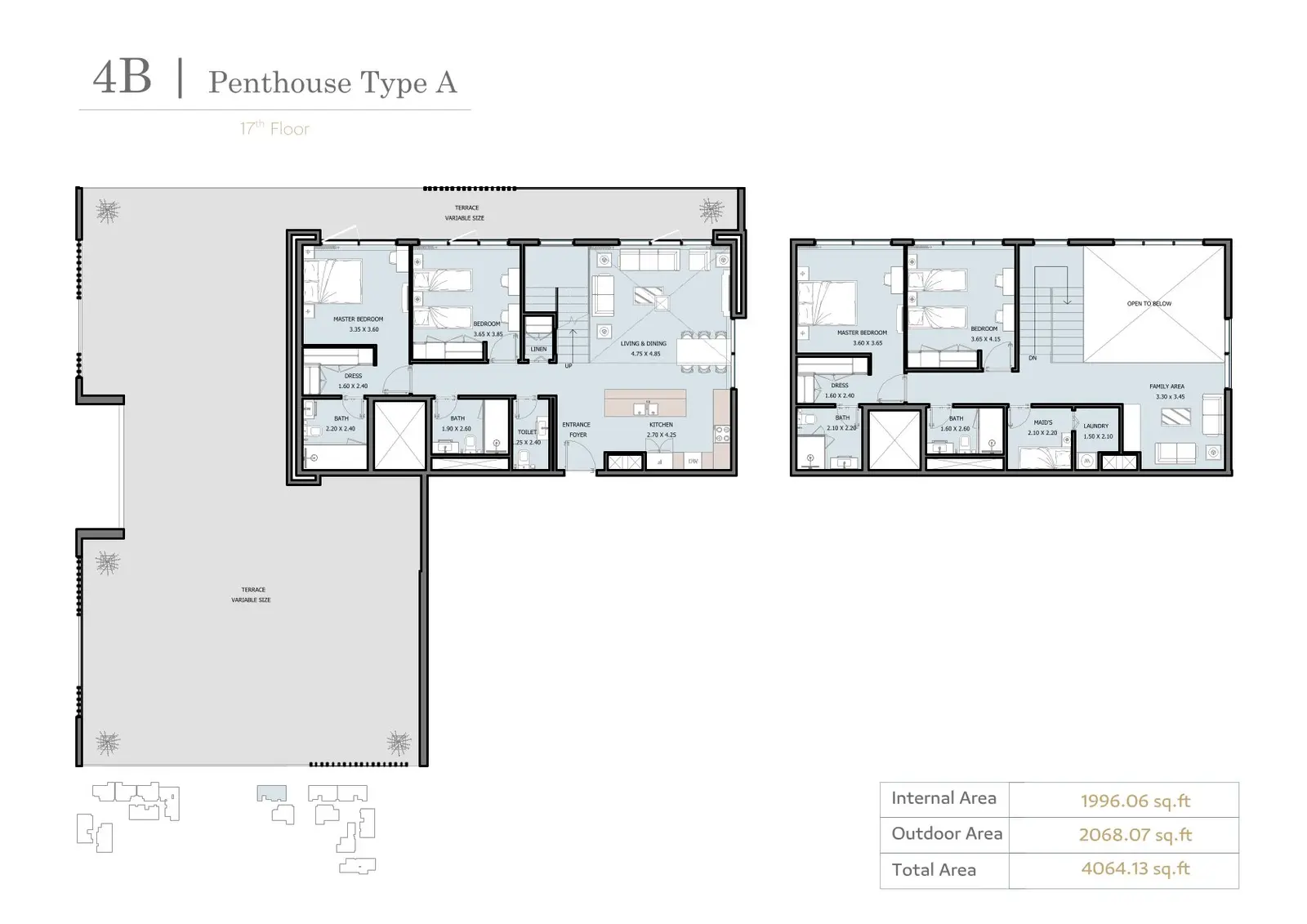 Floor plan for Type A