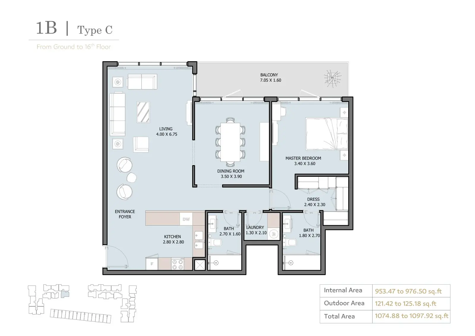 Floor plan for Type C