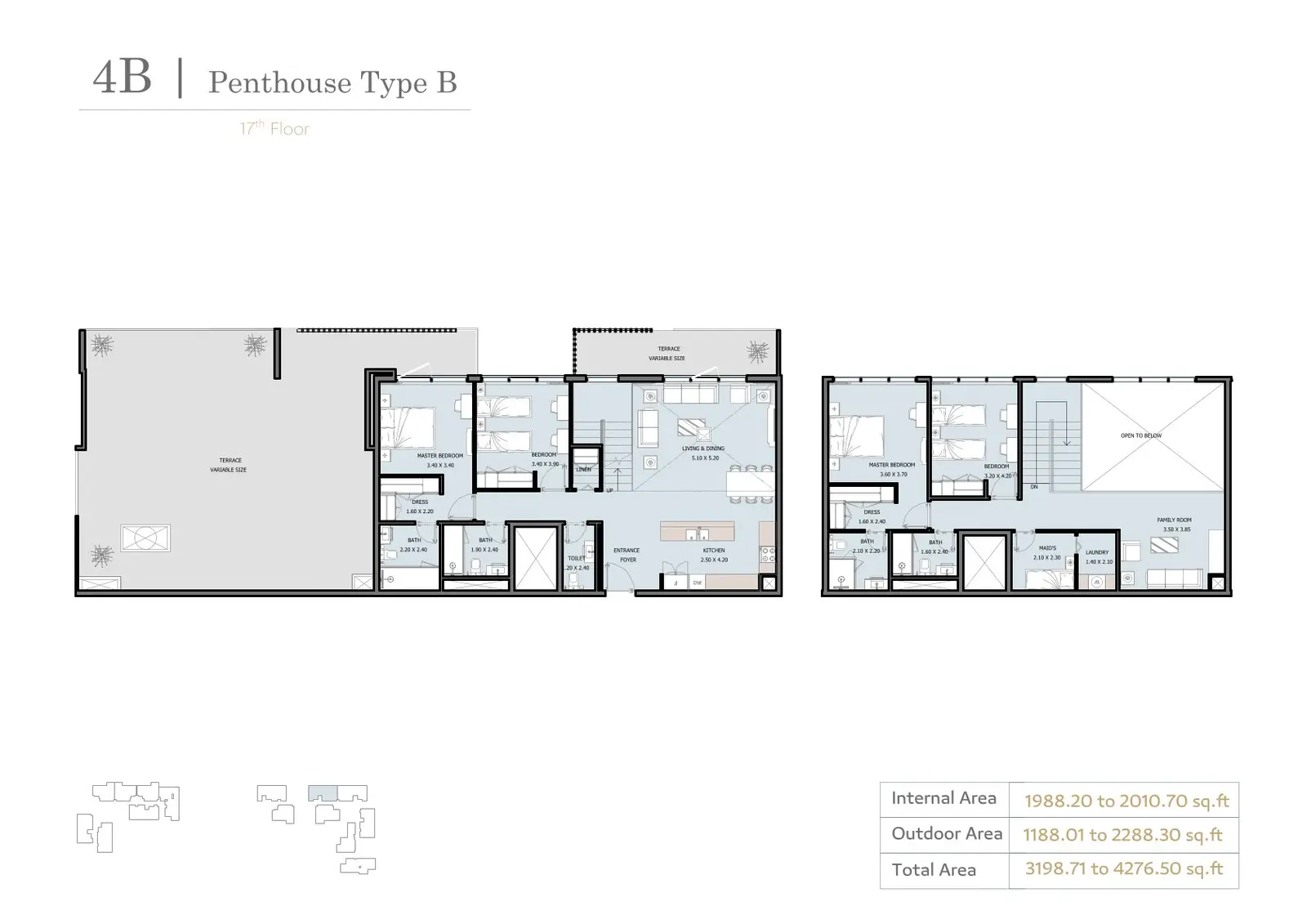 Floor plan for Type B