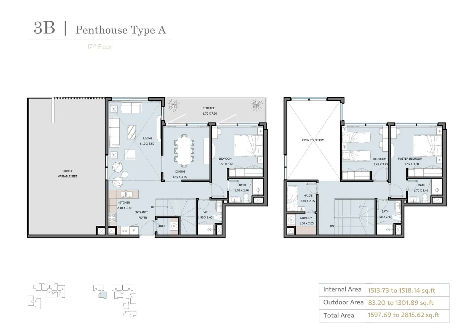 Floor plan for Type A
