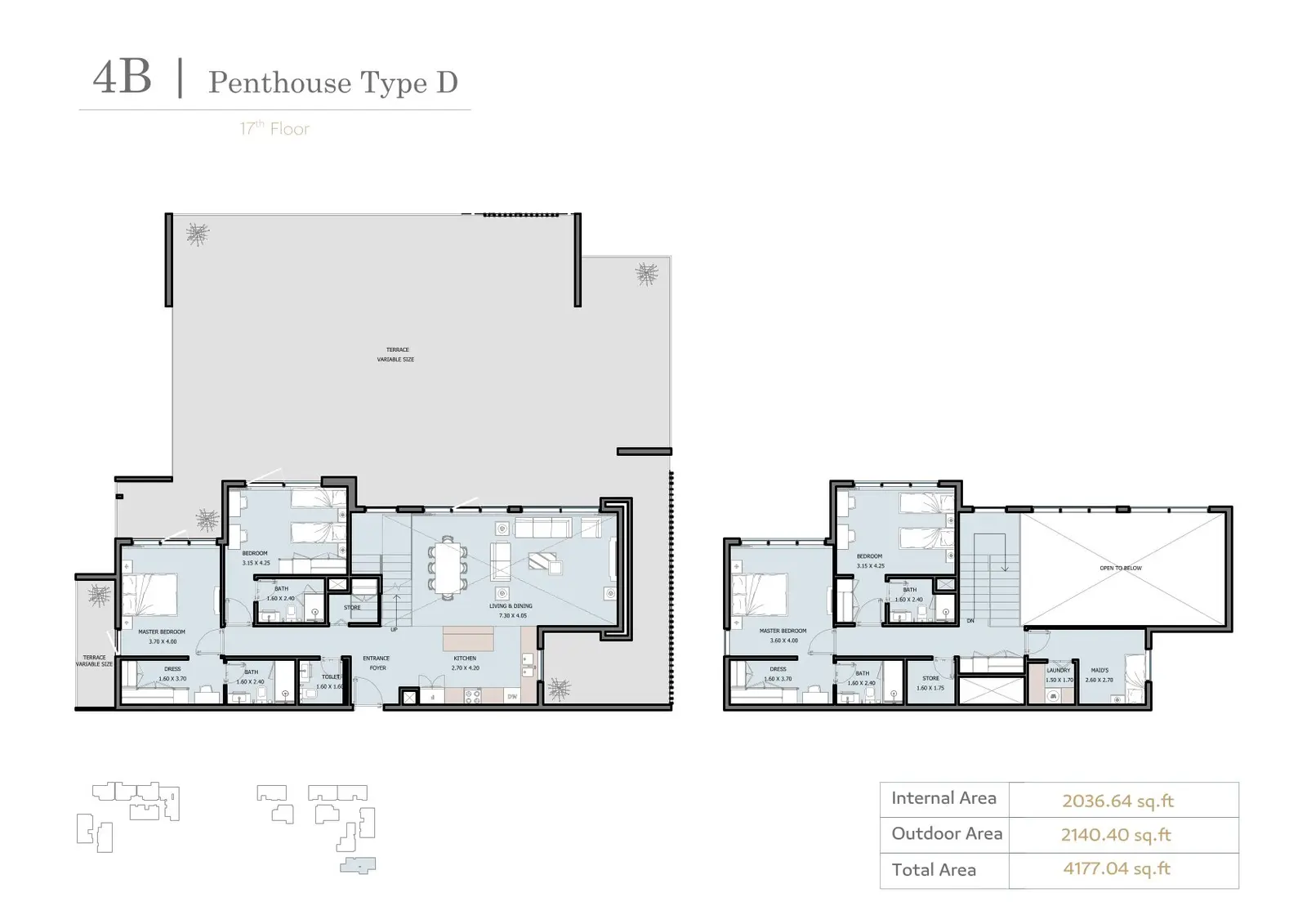 Floor plan for Type D