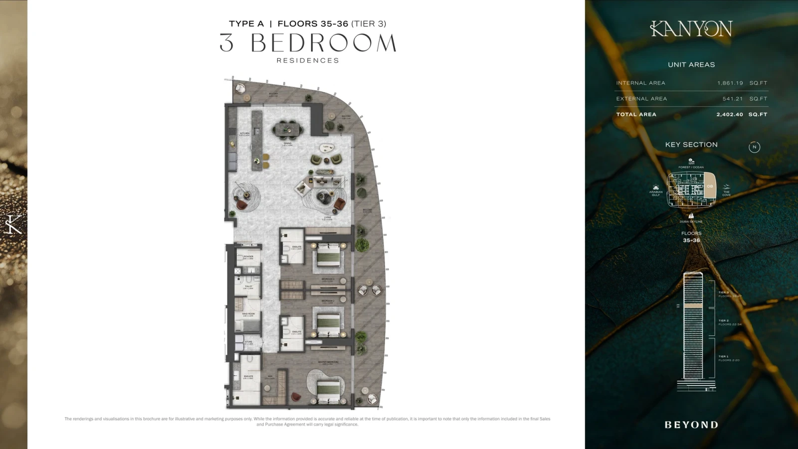 Floor plan for Type A3