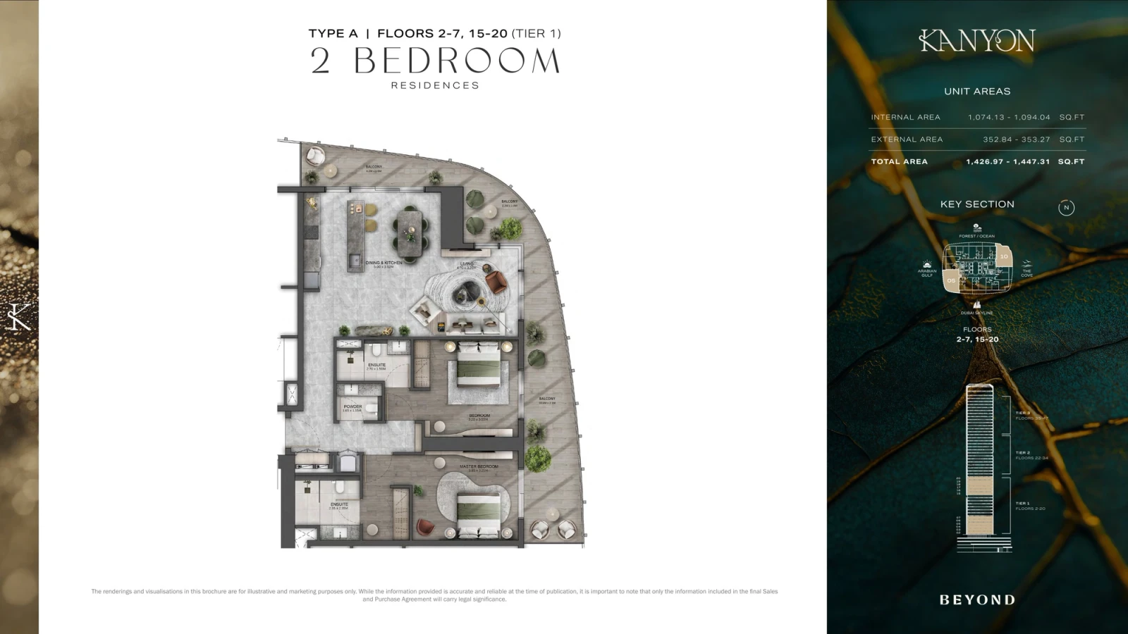 Floor plan for Type A1