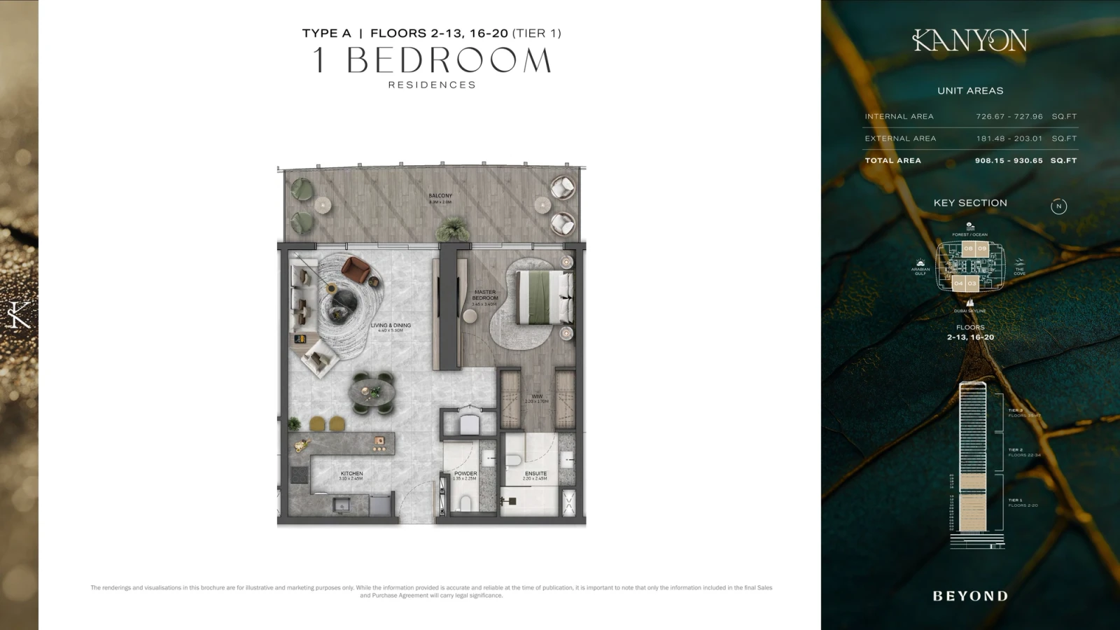 Floor plan for Type A1